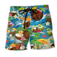 Coconut Summer Beach Shorts For Sunny Day Getaways And Weekend Casual Style