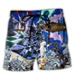 Chess Battle Of Minds Dark Fantasy Beach Shorts Print Detail For Beach Activities And Vacation Wear