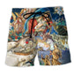 Jesus Nativity Glory Night Beach Shorts For Island Escapes And Bright Summer Outfits