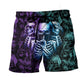 Skull No Hear See Beach Shorts Print Detail For Thoughtful Gift Giving