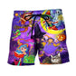Cute Witch Ghost Boo Halloween Beach Shorts Design View For Poolside Relaxation And Holiday Trips