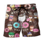 Coffee Donuts Beach Shorts For Poolside Relaxation And Everyday Comfort