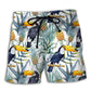 Pineapple Tropical Bird Beach Shorts For Coastal Adventures And Relaxed Holiday Style