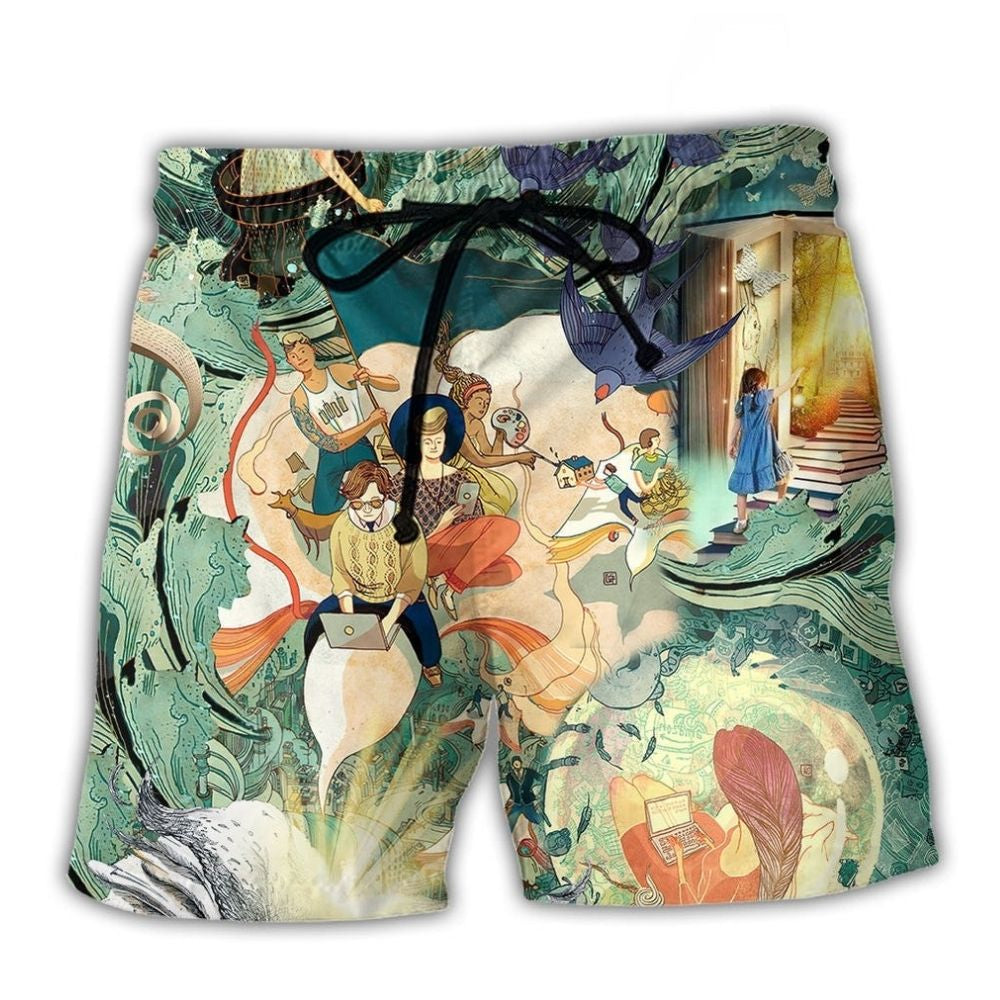 Author Open Mind Beach Shorts For Weekend Escapes And Comfortable Resort Style