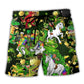 Irish Beer Brothers Green Beach Shorts For Island Escapes And Comfortable Resort Style