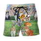 Cat Heaven Field Beach Shorts For Tropical Holidays And Easygoing Coastal Style