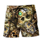 Steampunk Skull Vintage Beach Shorts For Beach Days And Easy Warm Weather Wear