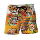 Viking Loves Beer Christmas Fun Beach Shorts Print Detail For Festive Outdoor Gatherings