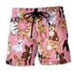 Chihuahua Dog Pink Minimal Beach Shorts For Coastal Adventures And Relaxed Summer Wear