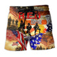 Patriotic Heart America Beach Shorts For Island Escapes And Comfortable Daily Wear