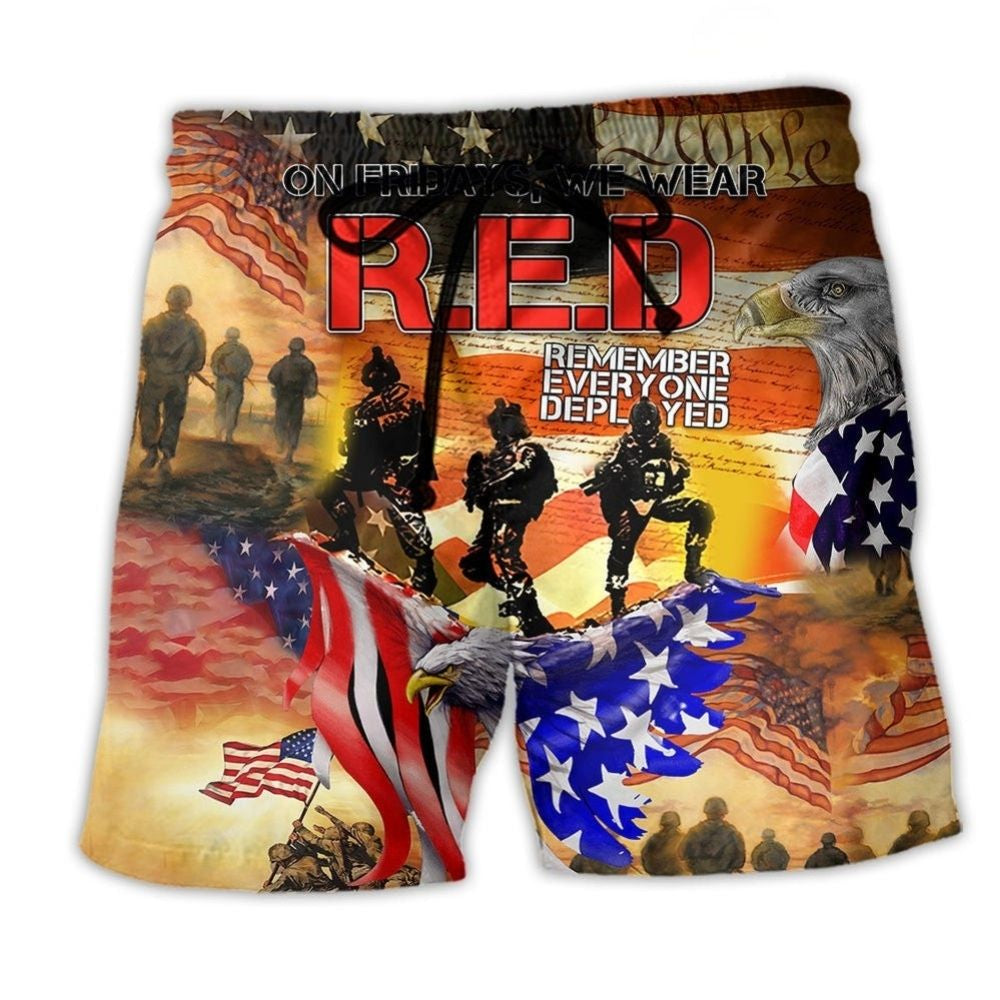 Patriotic Heart America Beach Shorts For Island Escapes And Comfortable Daily Wear