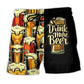 Beer Colorful Favorite Fun Beach Shorts Artwork Detail For Casual Warm Weather Outfits