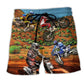 Dirt Bike Adventure Rider Life Beach Shorts Design Detail For Weekend Getaways And Beach Days
