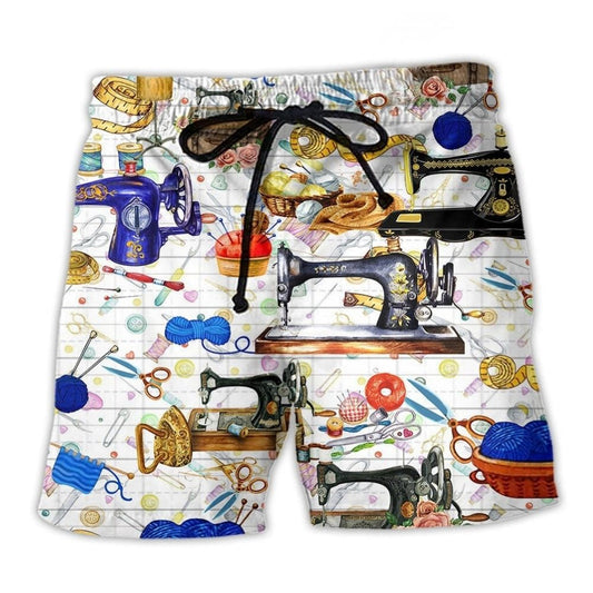 Floral Sewing Beach Shorts For Summer Vacations And Memorable Gift Ideas