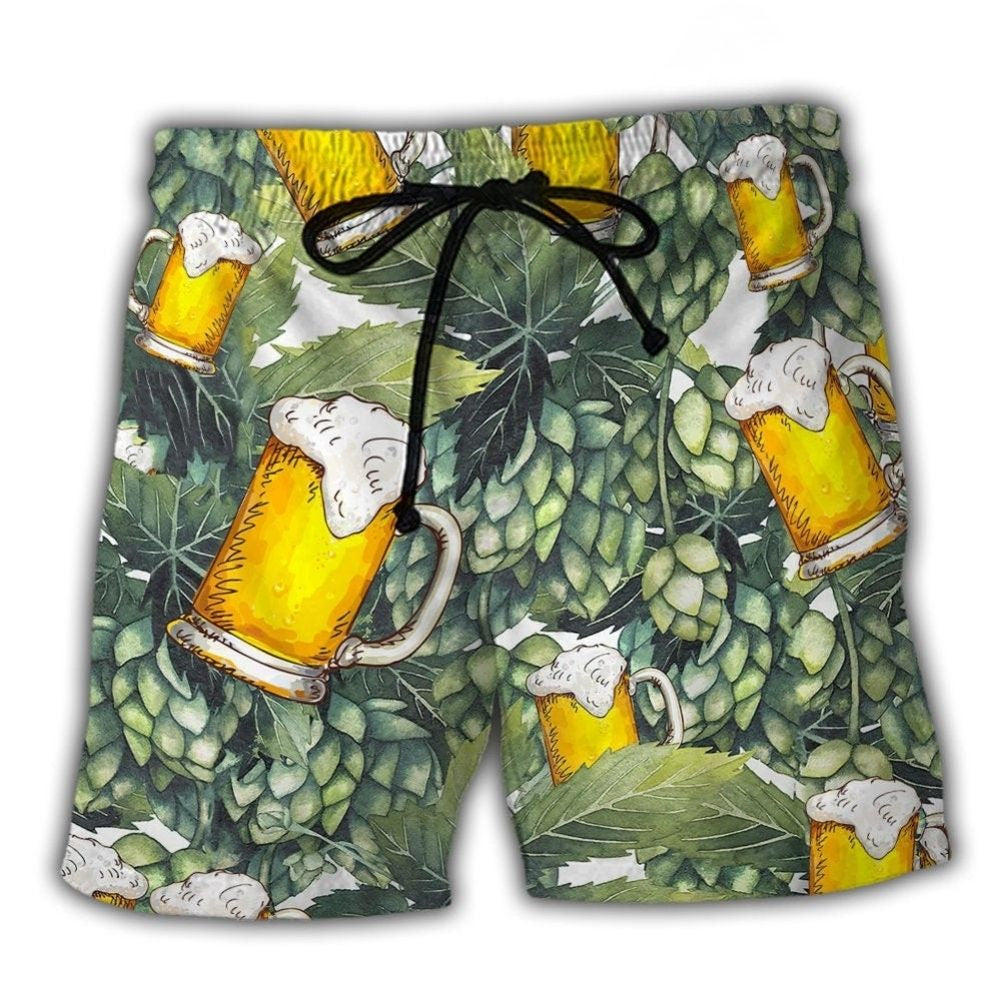 Craft Beer Hops Beach Shorts For Seaside Travel And Thoughtful Gift Giving