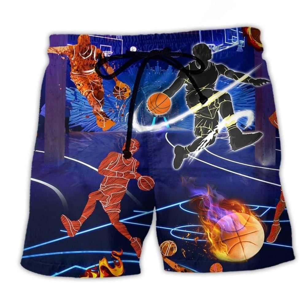 Basketball Is In My DNA Statement Beach Shorts Design View For Summer Events And Coastal Getaways