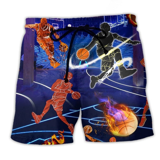 Basketball Is In My DNA Statement Beach Shorts Design View For Summer Events And Coastal Getaways