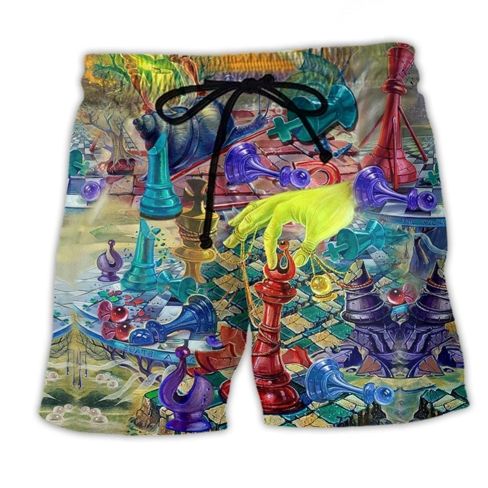 Chess Fantasy World Beach Shorts For Relaxed Shoreline Days And Comfortable Daily Wear