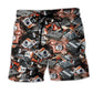 Retro Camera Vintage Beach Shorts For Vacation Travel And Bright Summer Outfits