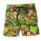 Monkey Is My Spirit Animal Beach Shorts For Sunny Holidays And Comfortable Daily Styling