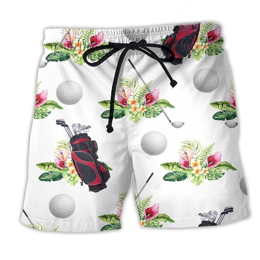 Golf Floral Tropical Beach Shorts For Weekend Escapes And Flexible Everyday Wear