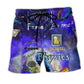 Physics Dark Blue Beach Shorts For Summer Vacations And Warm Weather Wardrobe
