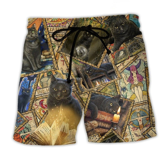 Cat Book Beach Shorts For Oceanfront Weekends And Distinctive Seasonal Style
