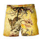 Dragon Skull Beach Shorts For Vacation Travel And Warm Weather Wardrobe