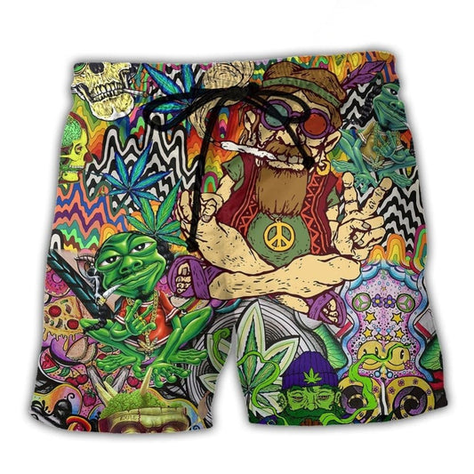 Bohemian Freedom Lifestyle Beach Shorts For Coastal Road Trips And Laid Back Daily Wear