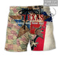 Western Texas Beach Shorts For Resort Getaways And Distinctive Seasonal Style