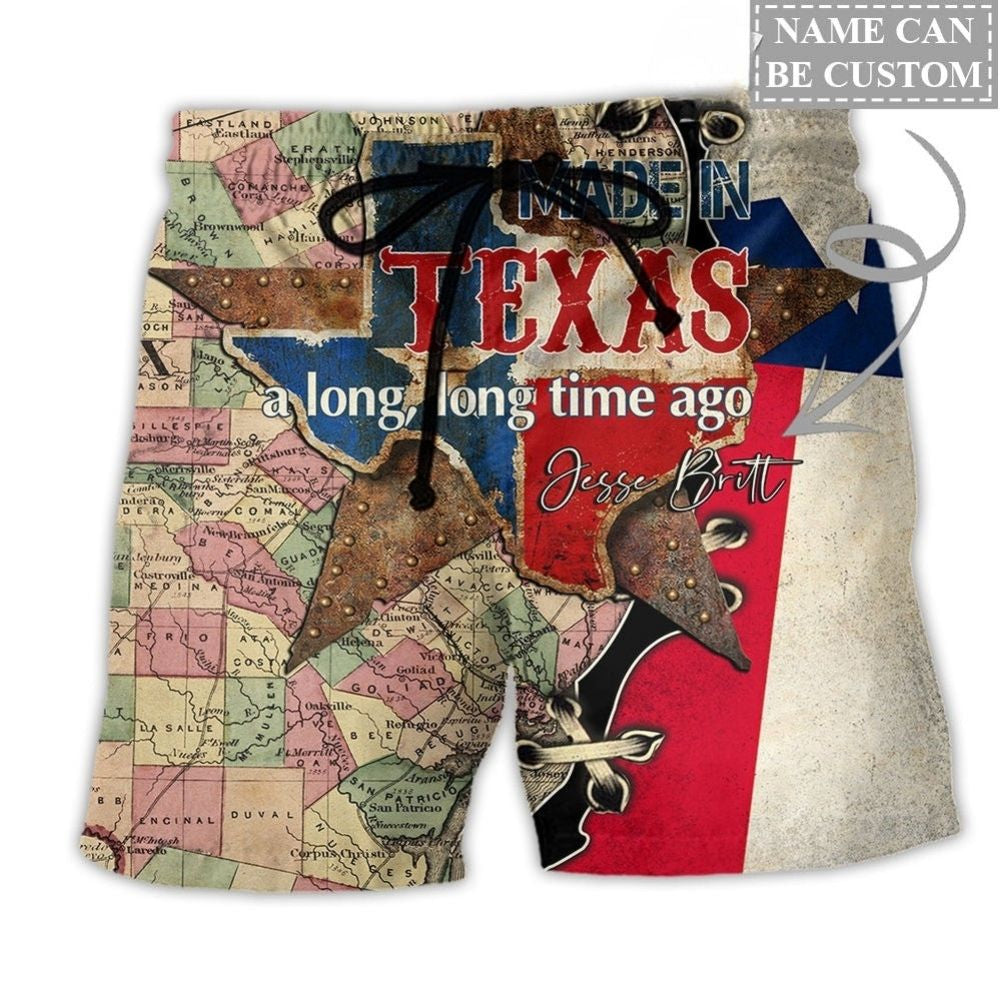 Western Texas Beach Shorts For Resort Getaways And Distinctive Seasonal Style