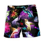 Neon Bird Animal Beach Shorts For Beach Days And Memorable Gift Ideas