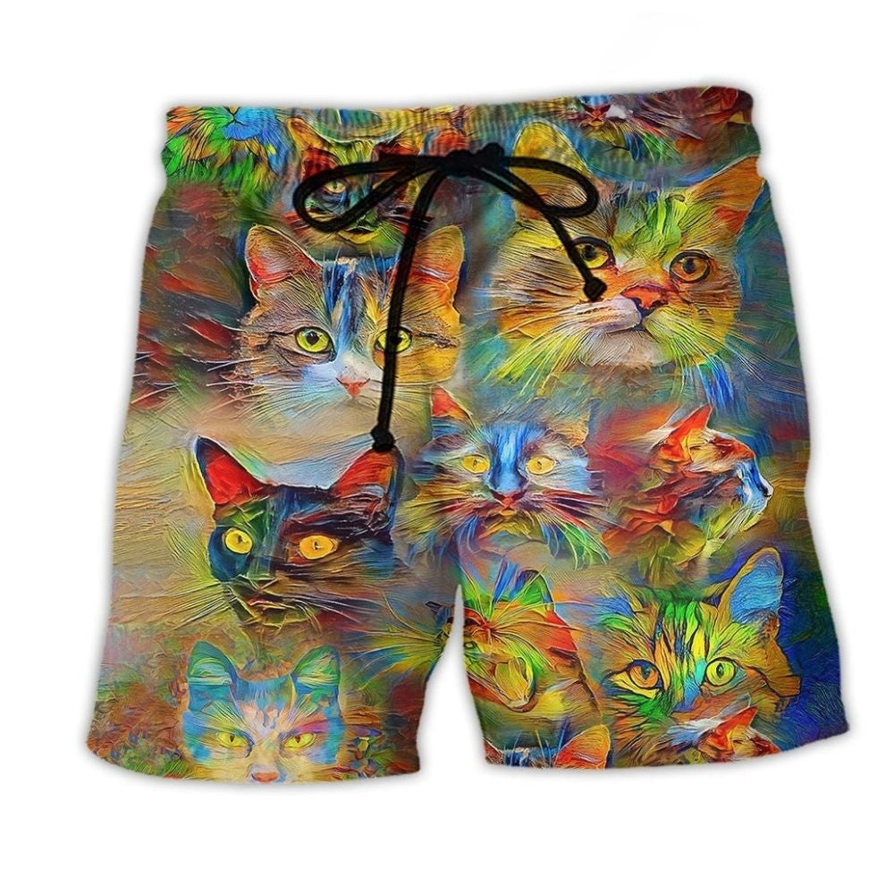 Cute Cat Beach Shorts For Resort Days And Travel Ready Comfort