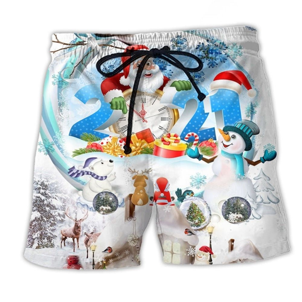 Christmas Sparkling Year Beach Shorts For Resort Days And Everyday Comfort