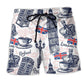 Romantic England Beach Shorts For Seaside Travel And Memorable Gift Ideas