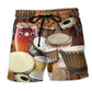 Drum Music Lifestyle Beach Shorts For Coastal Adventures And Relaxed Summer Wear