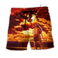 Nature Spirit Peace Sunset Beach Shorts For Poolside Relaxation And Summer Adventures