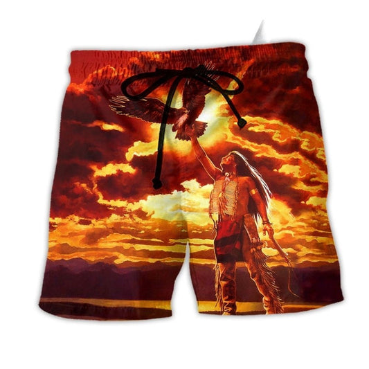 Nature Spirit Peace Sunset Beach Shorts For Poolside Relaxation And Summer Adventures