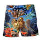 Diving Cat Underwater Beach Shorts For Tropical Holidays And Warm Weather Wardrobe