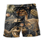 Dinosaur Fossil Collection Beach Shorts Print View For Coastal Escapes And Casual Outings