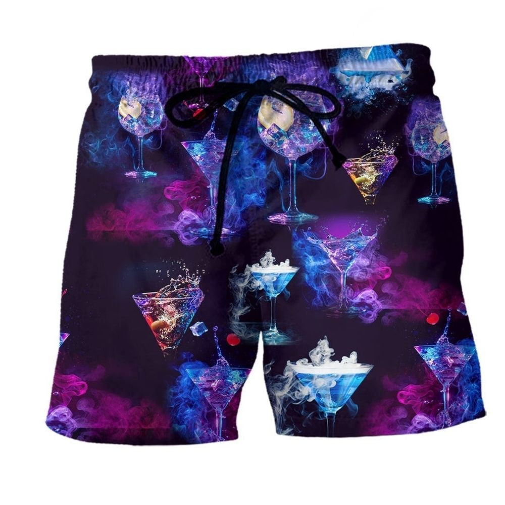 Cocktail The Purple Moon Beach Shorts For Cookouts And Relaxed Summer Gatherings