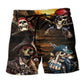 Pirate Skull Sea King Beach Shorts For Tropical Holidays And Casual Outdoor Comfort