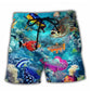 Ocean Hidden Treasure Waves Beach Shorts For Beach Days And Relaxed Casual Style