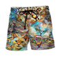 Playful Cat Beach Shorts For Sunny Day Getaways And Distinctive Seasonal Style