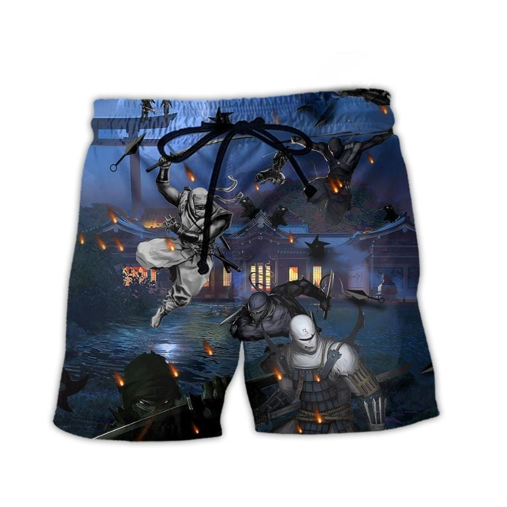 Ninja Dark Moon Night Beach Shorts For Sunny Day Getaways And Easy Warm Weather Wear