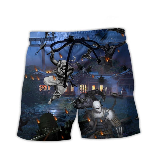 Ninja Dark Moon Night Beach Shorts For Sunny Day Getaways And Easy Warm Weather Wear