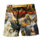 Bear Whatever Floats Beach Shorts For Summer Festivals And Laid Back Daily Wear