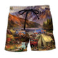 Camping Car Mountain Beach Shorts For Sunny Day Getaways And Easygoing Coastal Style