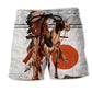 Nature Spirit Peace Sun Red Beach Shorts For Summer Vacation And Coastal Travel