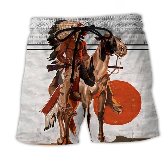 Nature Spirit Peace Sun Red Beach Shorts For Summer Vacation And Coastal Travel